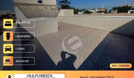 Cobertura com 2 dormitórios à venda, 80 m² por R$ 329.999,99 - Vila Floresta - Santo André/SP