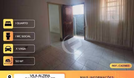 Casa com 1 dormitório à venda, 50 m² por R$ 349.999,99 - Vila Alzira - Santo André/SP