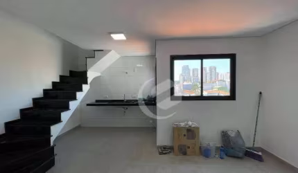 Cobertura para alugar, 90 m² por R$ 3.278,32/mês - Jardim Ocara - Santo André/SP