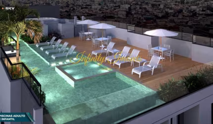 Sky Clube Cobertura 2 quartos em Vista Alegre