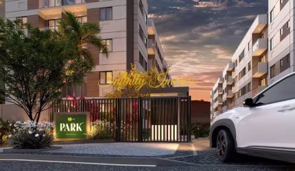 Vitale Park Apartamento 2 quartos adaptável com varanda e vaga de garagem