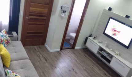 SOBRADO VL RICA-70MTS-2 DORM SENDO 2 SUÍTES, SALA, LAVABO, COZINHA, CHURRASQUEIRA, 2 VAGAS