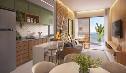 APARTAMENTO 2/4 SENDO 1 SUÍTE NA BARRA - VISTA MAR