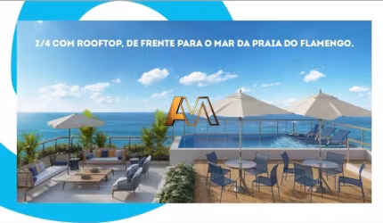 APARTAMENTOS 2/4 SENDO 1 SUÍTE EM PRAIA DO FLAMENGO - PÉ NA AREIA - LANÇAMENTO