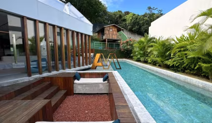 CASA 4 SUÍTES EM ALPHAVILLE II - PORTEIRA FECHADA