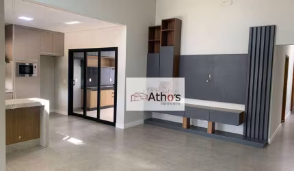 Casa a venda, Jd. Brescia, Indaiatuba/SP, 3 suites, sala ampla. cozinha integrada, escritorio, planejados em todos os ambientes, 4 vagas