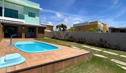 Casa 4/4 - Vendo Condomínio Parque do Jacuípe - Vende casa geminada - Barra do Jacuípe