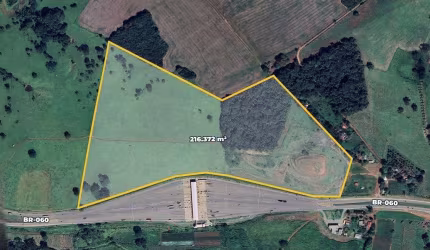 Área com mais de 216.000 m² à venda por R$ 6.500.000 na Zona Rural entre Terezópolis e Anápolis - GO