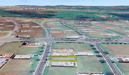 Terreno de 304 m² à venda por R$ 187.000 no Terras Alphaville 2 - Senador Canedo/GO