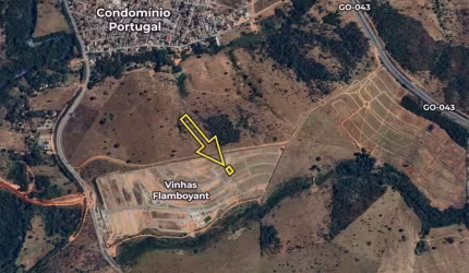 Lote de 270 m² à venda por R$ 405.000 no Vinhas Flamboyant - Goiânia/GO