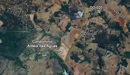 Lote de 1804 m² à venda por R$ 480.000 no Condomínio Residencial de Chácaras Aldeia das Águas - Bela Vista de Goiás