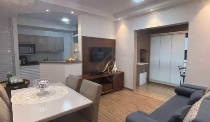 SALA COM SACADA FECHADA EM VIDROS, 2 DORMITÓRIOS, LAZER COMPLETO NA CIDADE DE SANTOS!!!
