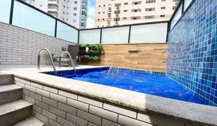 Maravilhosa Casa alta duplex, nova recém construída, impecável e climatizada, no bairro Ponta da Praia em Santos!!