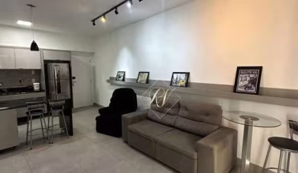 MOBILIADO, APARTAMENTO TIPO STUDIO, SACADA FECHADA EM VIDROS, LAZER COMPLETO NA CIDADE DE SANTOS!!!