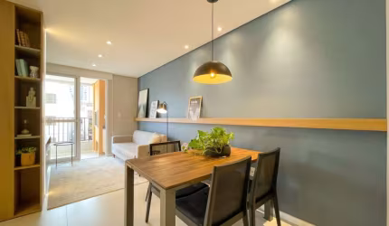 Apartamento central mobiliado, Residencial Baviera