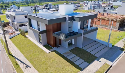Casa nova em condomínio fechado de Camobi com 3 dormitórios + escritório