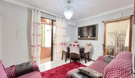 Apartamento Semi-mobiliado com 2 dormitórios e Churrasqueira!