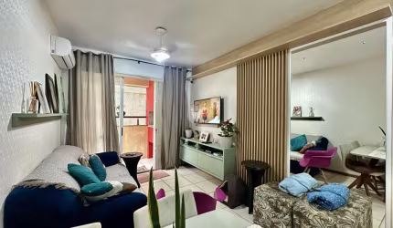 Apartamento mobiliado 2 dormitórios com terraço