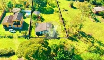 Propriedade na beira da BR 287, com 3.500 m² terreno.