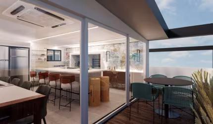 Apartamento 2 suítes com terraço no Lourdes