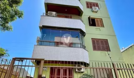 Apartamento 1 dormitório com sacada, churrasqueira e garagem, em Camobi
