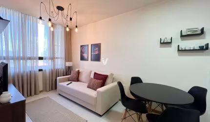 Apartamento 1 dormitório todo mobiliado com garagem