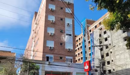 Apartamento mobiliado de 01 dormitório com churrasqueira e vaga de garagem para