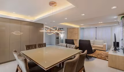 Apartamento 3 dormitórios, suíte com closet, finamente mobiliado no centro