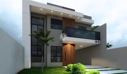 Casa em construção com 3 dormitórios e churrasqueira no Residencial Schons