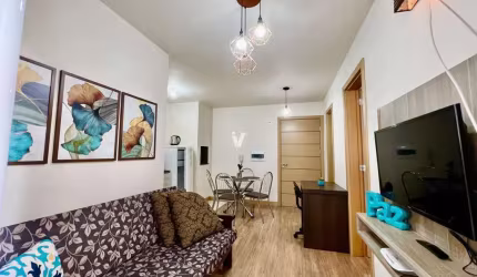 Oportunidade apartamento mobiliado 1 dormitório com garagem