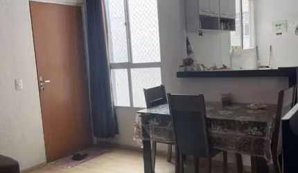 Apartamento funcional com cozinha americana, bancada em granito.