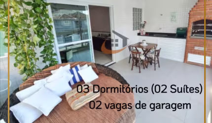 Casa Alta com 03 dormitórios (02 Suítes) á Venda no bairro Embaré - Santos