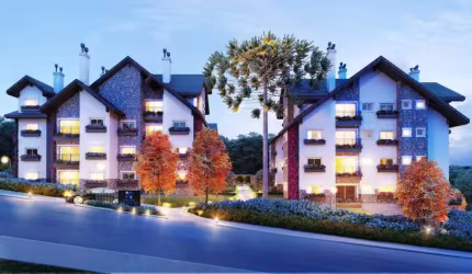 Apartamento para Venda no bairro Vila Suíça em Gramado, 2 quartos sendo 1 suíte, 2 vagas, 73 m² de área total, 73 m² privativos,