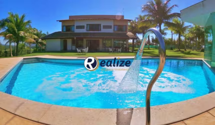 Casa Duplex em Condomínio composto por 5 suítes com Área de Lazer á venda no bairro Lameirão, Guarapari-ES  - Realize Negócios Imobiliários.
