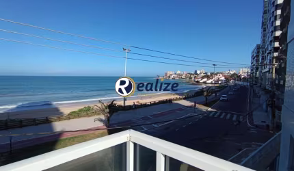 Apartamento frente para o mar composto por 3 quartos com área de lazer á venda na Praia do Morro, Guarapari-ES - Realize Negócios Imobiliários.