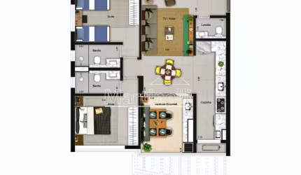 Apartamento Padrão em Ribeirão Preto