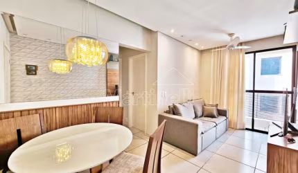 Apartamento mobiliado de 49m² de área útil para locação no Condomínio Cidade de Toledo - Bairro Quintas São José, Ribeirão Preto/SP.