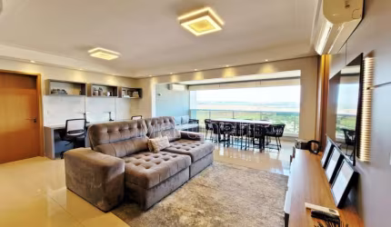 Apartamento Alto Padrão mobiliado de 132m² de área útil à venda, próximo à Avenida Professor João Fiúsa - Ribeirão Preto/SP.