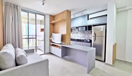 Apartamento mobiliado de 51m² de área útil para locação, próximo ao Ribeirão Shopping - Bairro Alto da Boa Vista, Ribeirão Preto/SP.
