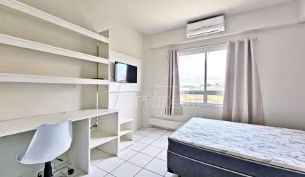 Studio mobiliado de 22m² de área útil para locação no Condomínio The Spot, próximo a Faculdade UNAERP - Bairro Iguatemi, Ribeirão Preto/SP.