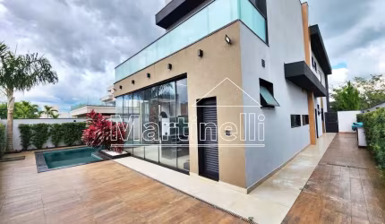 Sobrado de Alto Padrão com 386m² de área construida para locação no Condomínio Alphaville II, próximo ao Ribeirão Shopping - Bairro Alphaville, Ribeirão Preto/SP.