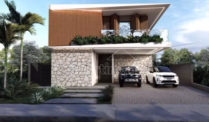 Sobrado diferenciado de 450m² de área construída à venda no Condomínio Bela Vista, Ribeirão Preto/SP.