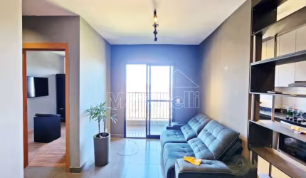 Apartamento de 50m² de área útil para locação, próximo ao Parque Olhos D`água - Ribeirão Preto/SP.