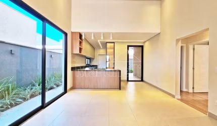 Casa térrea de 149m² de área construída para locação no Condomínio Vivendas da Mata Residencial, Ribeirão Preto/SP.