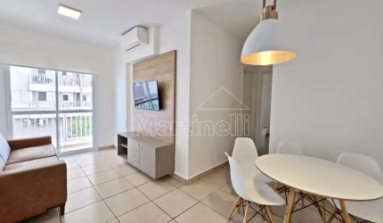 Apartamento mobiliado de 80m² para locação, próximo a USP - Bairro Vila Tibério, Ribeirão Preto/SP.