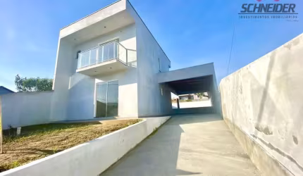Casa com 2 dormitórios à venda no bairro Araponguinhas em Timbó/SC