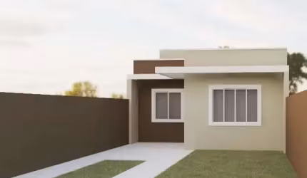 Casa Novinha, 3 quartos, Terreno