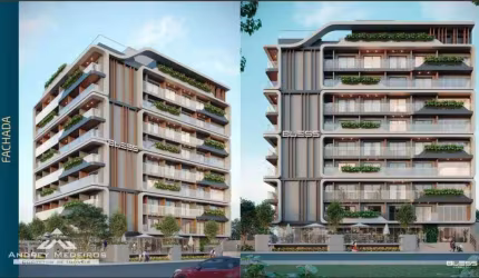 Flat com 1 dormitório à venda, 24 m² por R$ 340.000,00 - Intermares - Cabedelo/PB