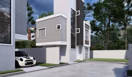 Sobrado com 3 dormitórios à venda, 105 m² por R$ 639.000,00 - Uberaba - Curitiba/PR