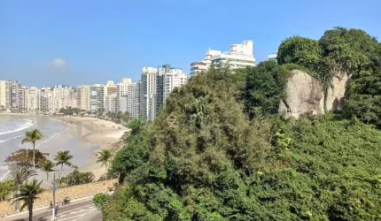 Apartamento com 1 quarto à venda na Avenida General Rondon, 30, Pitangueiras, Guarujá, 60 m2 por R$ 450.000